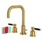 Kingston Brass FSC8933DKL Kaiser Widespread Bathroom Faucet W/ Brass Pop-Up, Brass FSC8933DKL - alternate 1